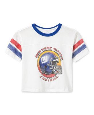 Unisex NFL New York Giants Striped Ringer Tee by JUNK FOOD CLOTHING