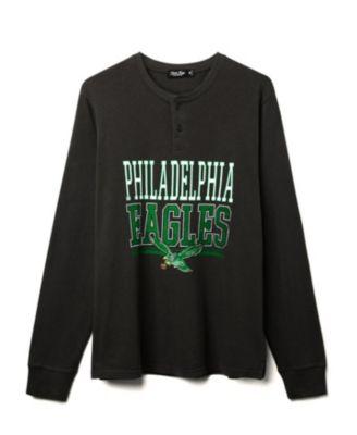 Unisex NFL Philadelphia Eagles Long Sleeve Henley Tee by JUNK FOOD CLOTHING