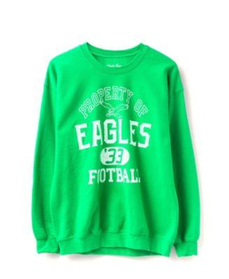 Unisex NFL Philadelphia Eagles Property Flea Market Crew Fleece by JUNK FOOD CLOTHING