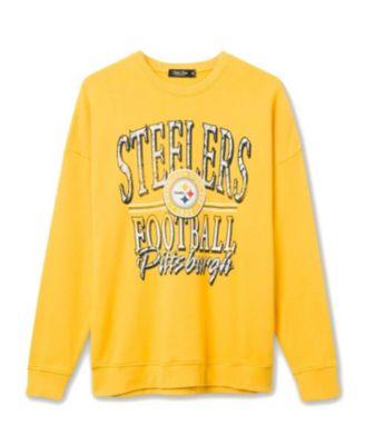 Unisex NFL Pittsburgh Steelers Lateral Crew Fleece by JUNK FOOD CLOTHING