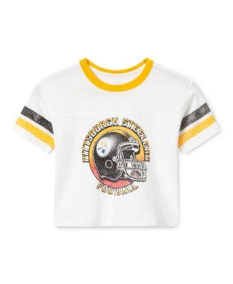 Unisex NFL Pittsburgh Steelers Striped Ringer Tee by JUNK FOOD CLOTHING