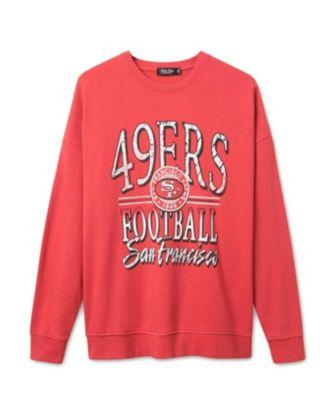 Unisex NFL San Francisco 49ers Lateral Crew Fleece by JUNK FOOD CLOTHING