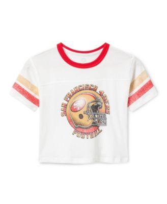 Unisex NFL San Francisco 49ers Striped Ringer Tee by JUNK FOOD CLOTHING