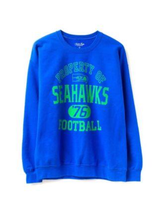 Unisex NFL Seattle Seahawks Property Flea Market Crew Fleece by JUNK FOOD CLOTHING