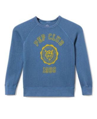 Unisex Pep Club Raglan Fleece Sweatshirt - Little Kid by JUNK FOOD CLOTHING