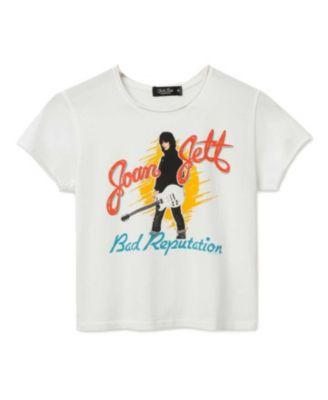 Women's Joan Jett Bad Reputation Vintage Baby Tee by JUNK FOOD CLOTHING