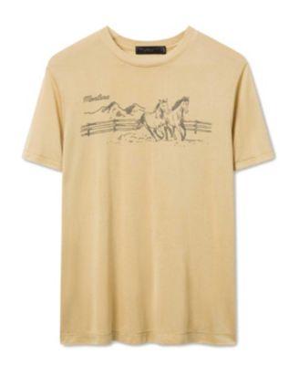 Women's Montana Horses Vintage Tissue Tee by JUNK FOOD CLOTHING
