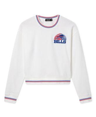 Women's NFL Buffalo Bills Cropped Striped Rib Fleece by JUNK FOOD CLOTHING