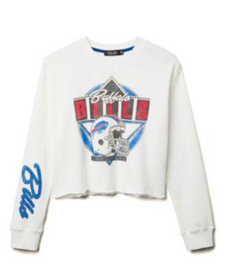 Women's NFL Buffalo Bills Helmet Crop Fleece Sweatshirt by JUNK FOOD CLOTHING