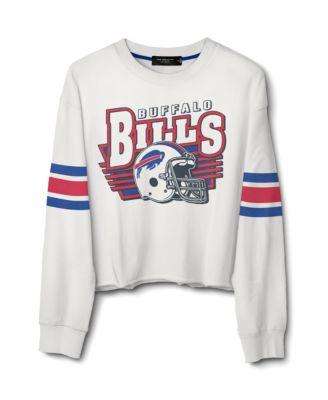 Women's NFL Buffalo Bills Kickoff Crop Crew Fleece by JUNK FOOD CLOTHING