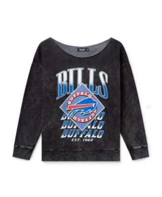 Women's NFL Buffalo Bills Off Shoulder Cropped Fleece by JUNK FOOD CLOTHING