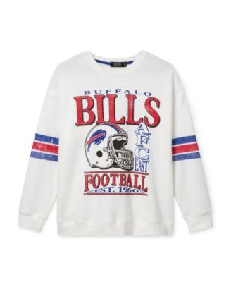 Women's NFL Buffalo Bills Oversized Striped Fleece by JUNK FOOD CLOTHING