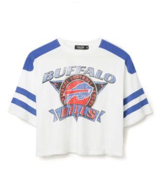 Women's NFL Buffalo Bills Striped Crop Tee by JUNK FOOD CLOTHING
