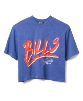 Women's NFL Buffalo Bills Thrill Mock Neck Crop Tee by JUNK FOOD CLOTHING