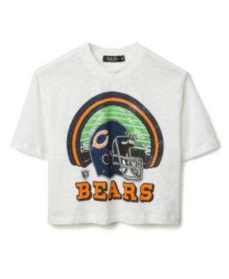 Women's NFL Chicago Bears Game Time Mock Neck Crop Tee by JUNK FOOD CLOTHING