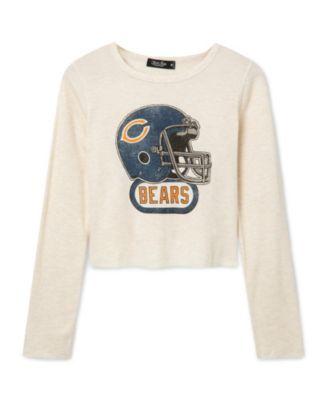 Women's NFL Chicago Bears Helmet Crop Thermal by JUNK FOOD CLOTHING