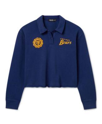 Women's NFL Chicago Bears Polo Crop Fleece by JUNK FOOD CLOTHING