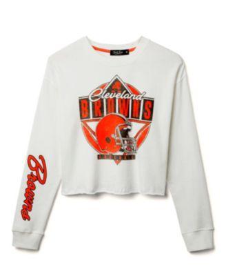 Women's NFL Cleveland Browns Helmet Crop Fleece by JUNK FOOD CLOTHING