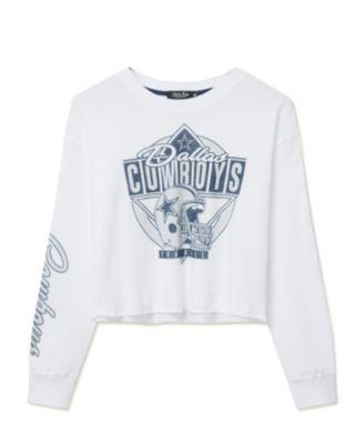 Women's NFL Dallas Cowboys Helmet Crop Fleece by JUNK FOOD CLOTHING