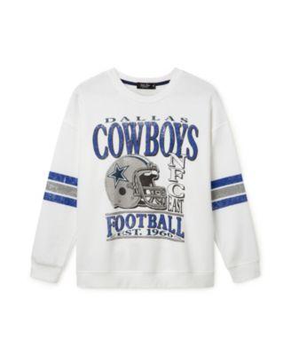 Women's NFL Dallas Cowboys Oversized Striped Fleece by JUNK FOOD CLOTHING