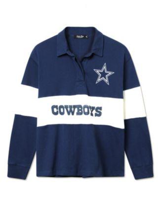 Women's NFL Dallas Cowboys Rugby Long Sleeve Sweater by JUNK FOOD CLOTHING
