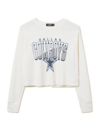 Women's NFL Dallas Cowboys Slant Crop Thermal by JUNK FOOD CLOTHING