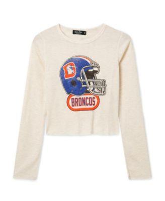 Women's NFL Denver Broncos Helmet Crop Thermal by JUNK FOOD CLOTHING