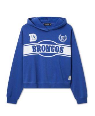 Women's NFL Denver Broncos Oversized Crop Hoodie by JUNK FOOD CLOTHING