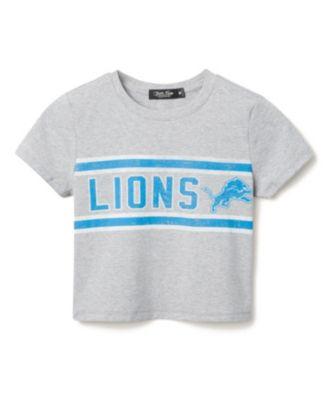Women's NFL Detroit Lions Sideline Baby Tee by JUNK FOOD CLOTHING
