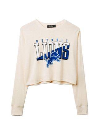 Women's NFL Detroit Lions Slant Crop Thermal by JUNK FOOD CLOTHING