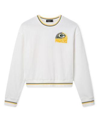 Women's NFL Green Bay Packers Cropped Striped Rib Fleece by JUNK FOOD CLOTHING