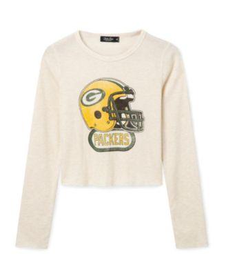 Women's NFL Green Bay Packers Helmet Crop Thermal by JUNK FOOD CLOTHING
