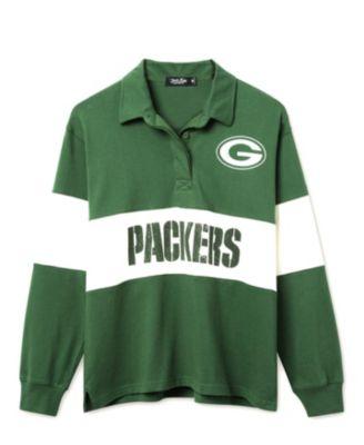 Women's NFL Green Bay Packers Rugby Long Sleeve Sweater by JUNK FOOD CLOTHING