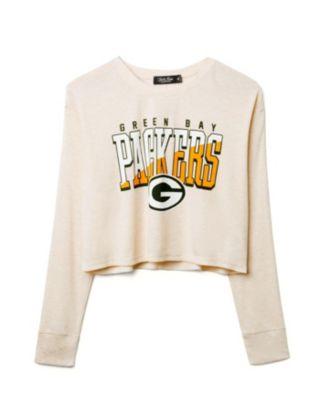 Women's NFL Green Bay Packers Slant Crop Thermal by JUNK FOOD CLOTHING