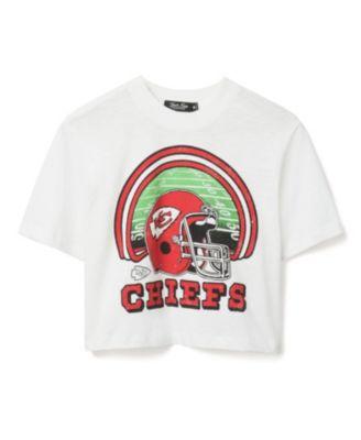 Women's NFL Kansas City Chiefs Game Time Mock Neck Crop Tee by JUNK FOOD CLOTHING