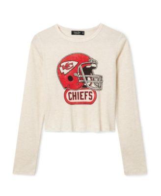Women's NFL Kansas City Chiefs Helmet Crop Thermal by JUNK FOOD CLOTHING