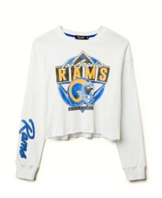 Women's NFL Los Angeles Rams Helmet Crop Fleece by JUNK FOOD CLOTHING