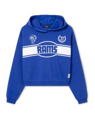 Women's NFL Los Angeles Rams Oversized Crop Hoodie by JUNK FOOD CLOTHING