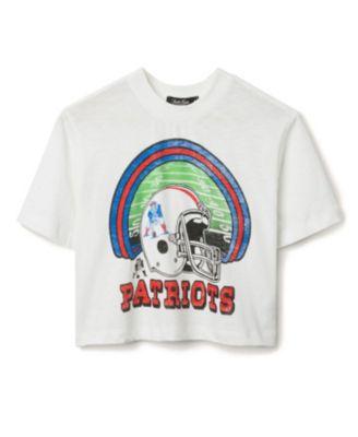 Women's NFL New England Patriots Game Time Mock Neck Crop Tee by JUNK FOOD CLOTHING