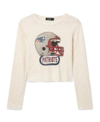 Women's NFL New England Patriots Helmet Crop Thermal by JUNK FOOD CLOTHING