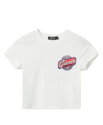 Women's NFL New York Giants Cheers Baby Tee by JUNK FOOD CLOTHING