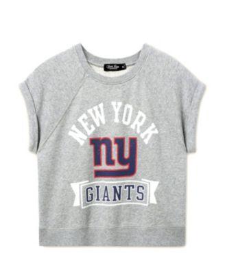Women's NFL New York Giants Raglan Fleece Tank by JUNK FOOD CLOTHING