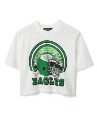 Women's NFL Philadelphia Eagles Game Time Mock Neck Crop Tee by JUNK FOOD CLOTHING