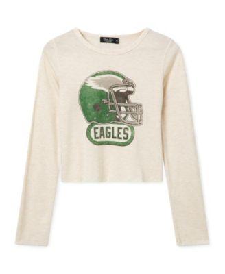 Women's NFL Philadelphia Eagles Helmet Crop Thermal by JUNK FOOD CLOTHING