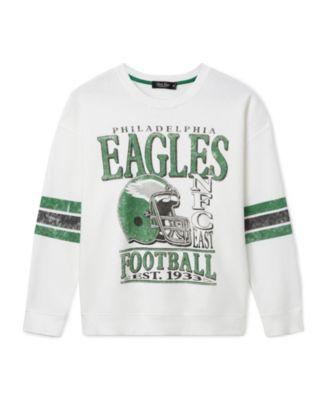 Women's NFL Philadelphia Eagles Oversized Striped Fleece by JUNK FOOD CLOTHING
