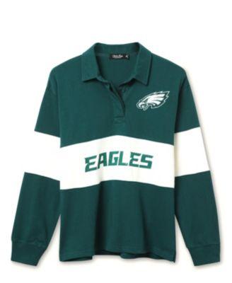 Women's NFL Philadelphia Eagles Rugby Long Sleeve Sweater by JUNK FOOD CLOTHING