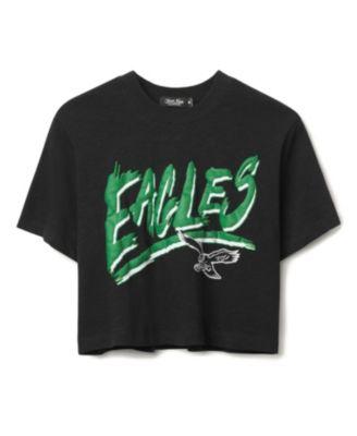 Women's NFL Philadelphia Eagles Thrill Mock Neck Crop Tee by JUNK FOOD CLOTHING