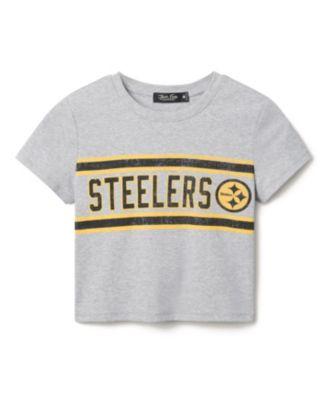 Women's NFL Pittsburgh Steelers Sideline Baby Tee by JUNK FOOD CLOTHING