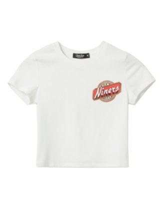 Women's NFL San Francisco 49ers Cheers Baby Tee by JUNK FOOD CLOTHING