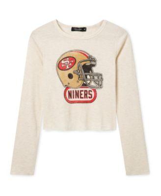 Women's NFL San Francisco 49ers Helmet Crop Thermal by JUNK FOOD CLOTHING